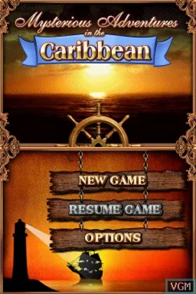 Mysterious Adventures in the Caribbean (Europe) (En,De,Nl) screen shot title